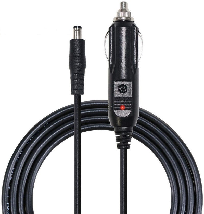 DC 5.5 x 2.1mm Car Charger Power Supply Cord - 12v -24v 4FT Cigarette Lighter Male Plug to DC Connector 5.5 x 2.1mm Cable